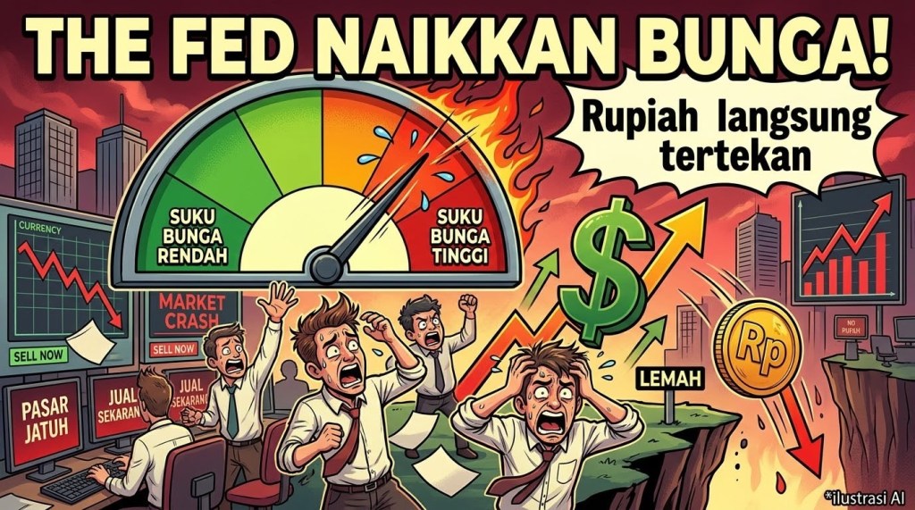 The Fed Dongkrak Suku Bunga Perdana dalam 3 Tahun, Mata Uang Rupiah Langsung&nbsp;Lemas!