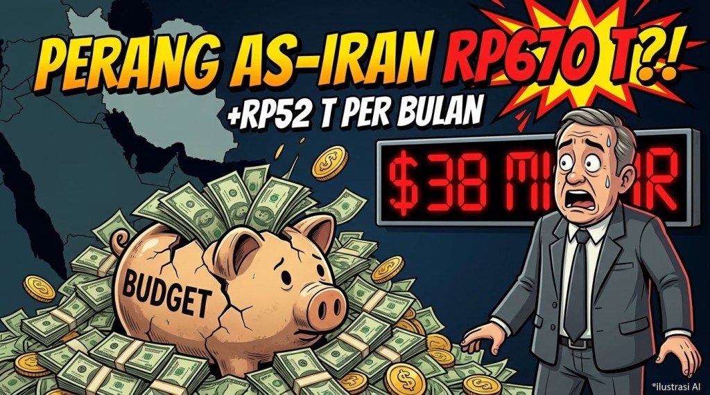 PERANG AS–IRAN SUDAH TELAN Rp670 TRILIUN! Setiap Bulan Masih Nambah Puluhan&nbsp;Triliun
