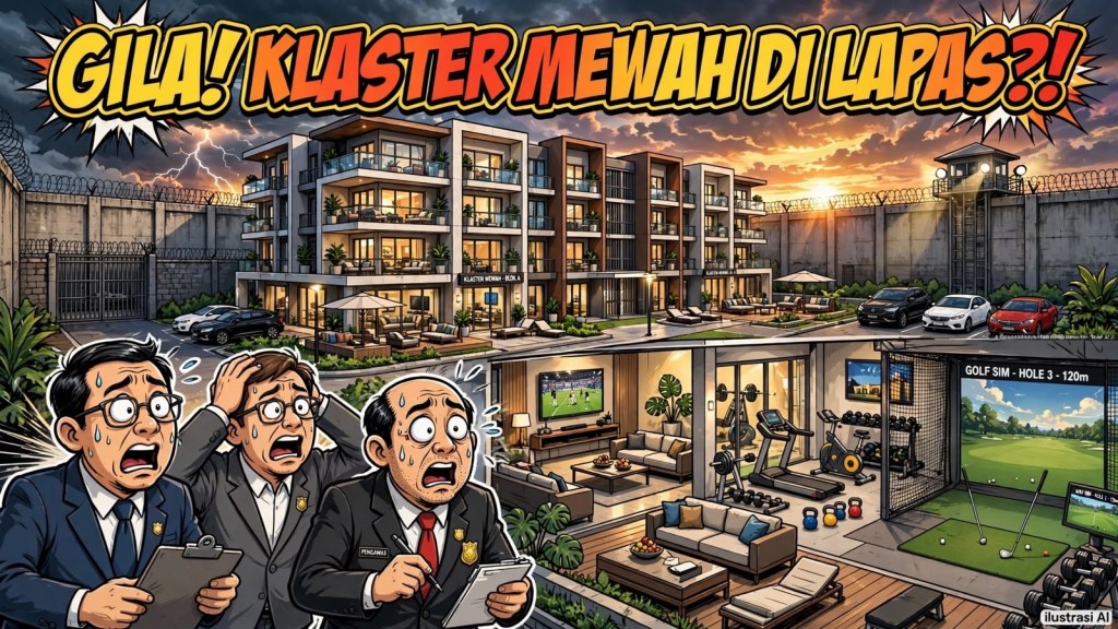Menteri Imipas Turun Tangan Sidak Lapas Cibinong, Beneran Ada Klaster Mewah Mirip&nbsp;Apartemen!