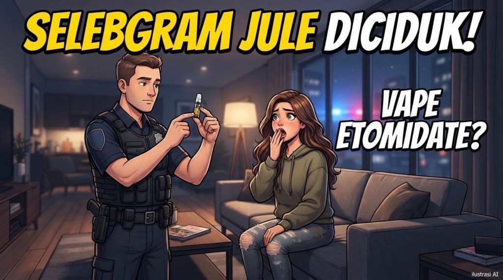 Bikin Kegeran! Selebgram Jule Ditangkap Polisi Gara-Gara Vape Etomidate, Ngaku&nbsp;Stres