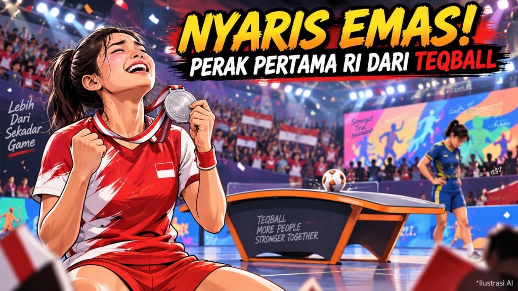 Hampir Emas! Sumaya Sabet Perak Perdana Indonesia dari Cabor Teqball Asian&nbsp;Games