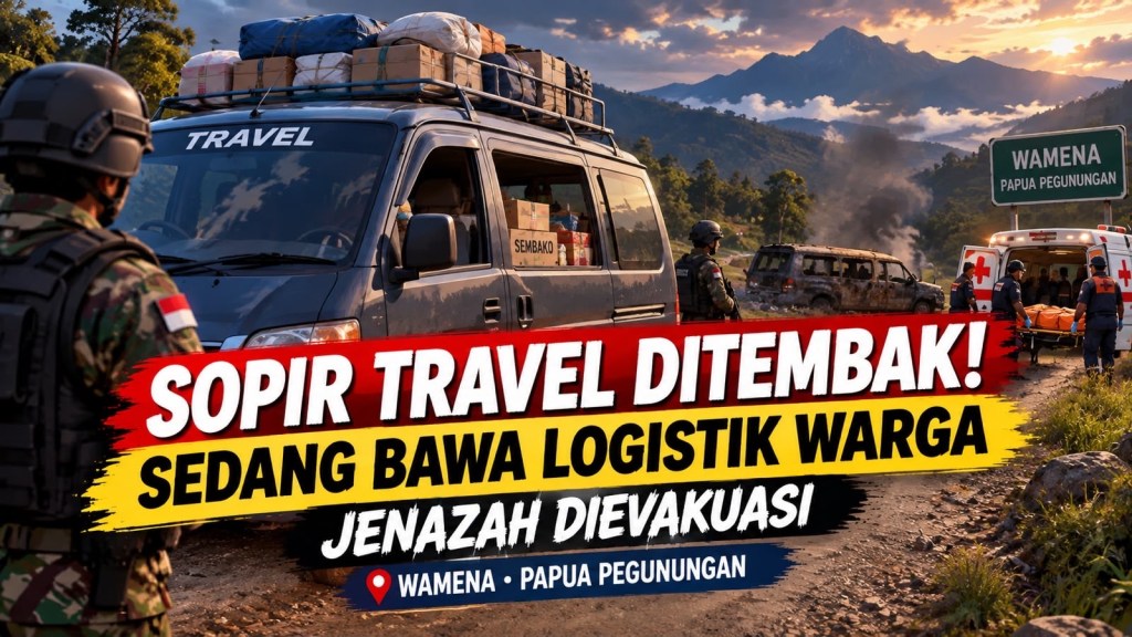 Nasib Tragis Sopir Travel di Wamena: Ditembak Saat Antar Logistik, Jasad Ditemukan di Mobil&nbsp;Terbakar
