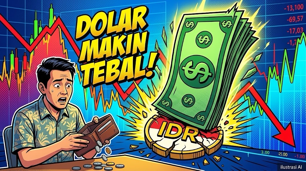 Dolar AS Menggila! Rupiah Jatuh ke Rp17.825, Belanjaan Bakal Makin&nbsp;Mahal?