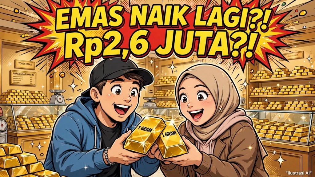 Dompet Bikin Ketar-Ketir! Logam Mulia UBS Melesat Jadi Rp2,6 Juta Hari Ini, Lonjakan Rp16 Ribu&nbsp;Semalam!