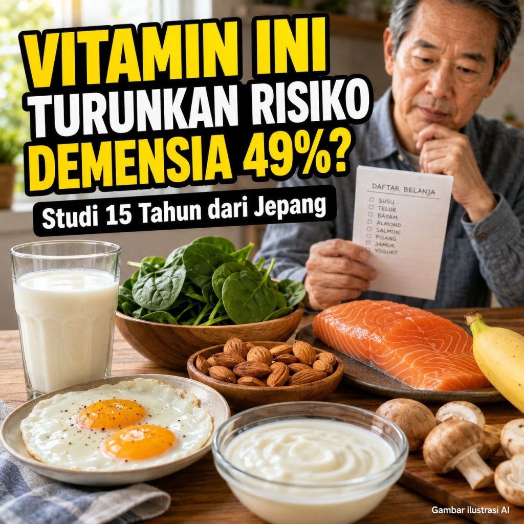 Vitamin Murahan Ini Dikaitkan dengan Risiko Demensia Turun Hampir 50%? Hasil Studi 15&nbsp;Tahun
