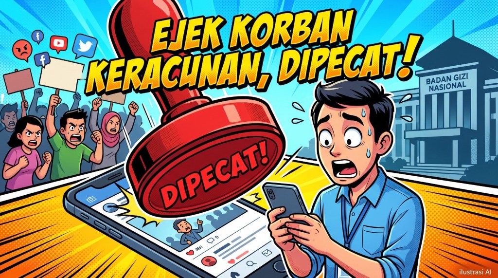 Nir-Empati dan Viral di Sosmed! Oknum Pegawai SPPG yang Diduga Ejek Siswa Korban Keracunan Makan Bergizi Gratis Ini Akhirnya Resmi Dipecat Badan Gizi&nbsp;Nasional!