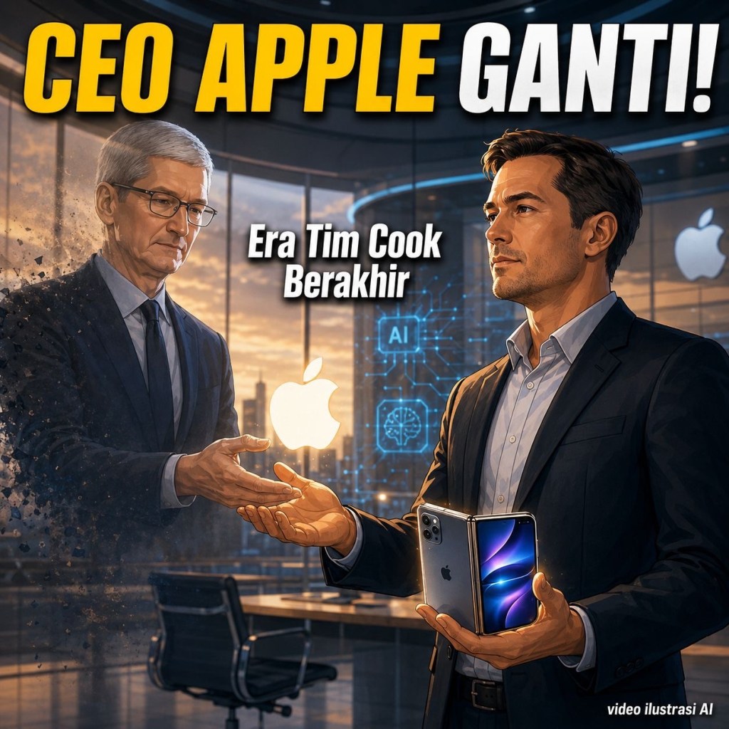 TIM COOK RESMI LENGSER! Apple Kini Dipimpin Bos Baru di Tengah Perang&nbsp;AI
